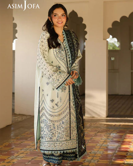 Fancy Embroidered Lawn With Chiffon Dupatta