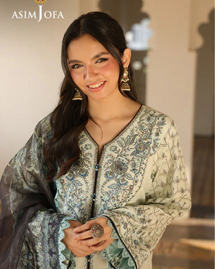 Fancy Embroidered Lawn With Chiffon Dupatta