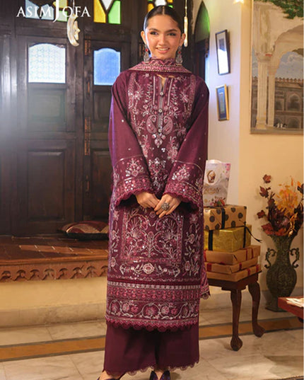 Fancy Embroidered Lawn With Chiffon Dupatta