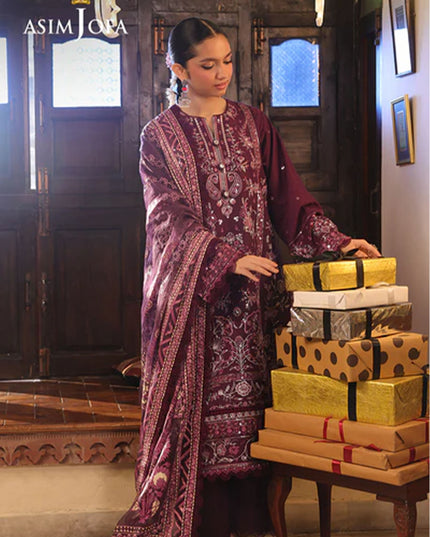 Fancy Embroidered Lawn With Chiffon Dupatta
