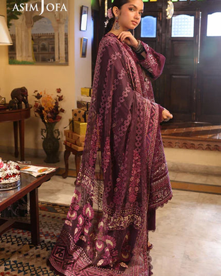 Fancy Embroidered Lawn With Chiffon Dupatta