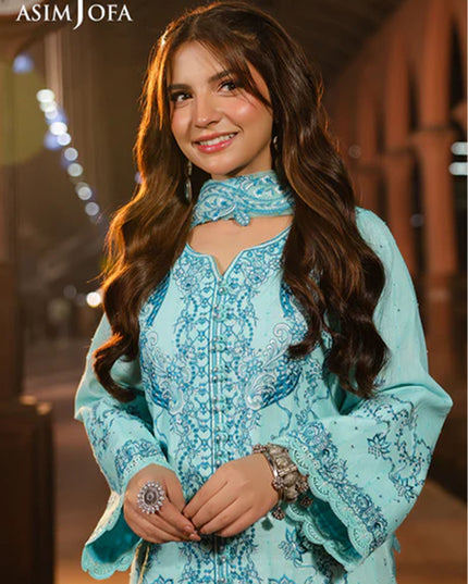 Fancy Embroidered Lawn With Chiffon Dupatta