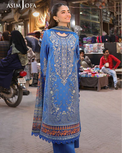Fancy Embroidered Lawn With Chiffon Dupatta