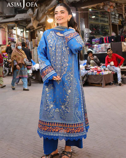 Fancy Embroidered Lawn With Chiffon Dupatta