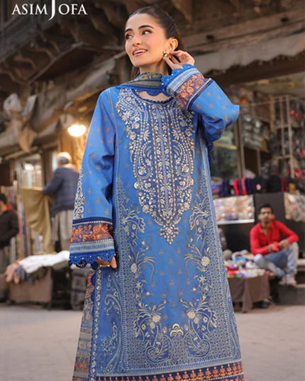 Fancy Embroidered Lawn With Chiffon Dupatta