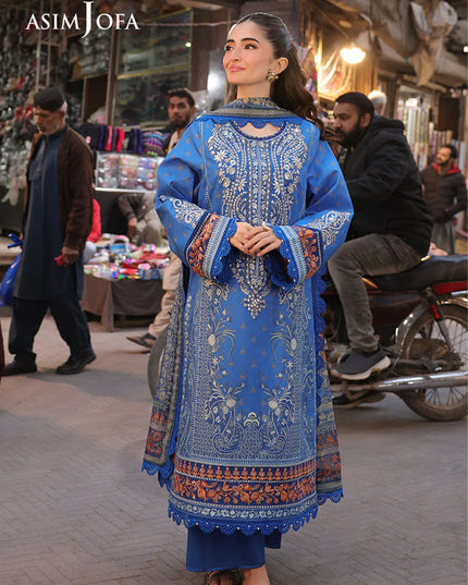 Fancy Embroidered Lawn With Chiffon Dupatta