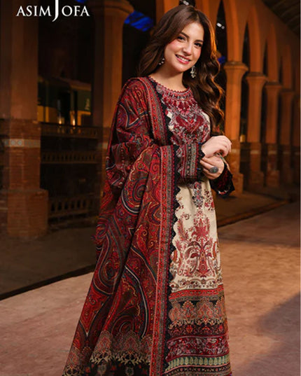 Fancy Embroidered Lawn With Chiffon Dupatta