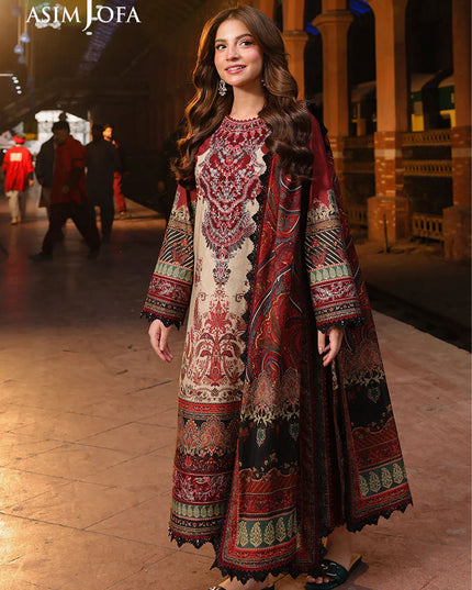 Fancy Embroidered Lawn With Chiffon Dupatta