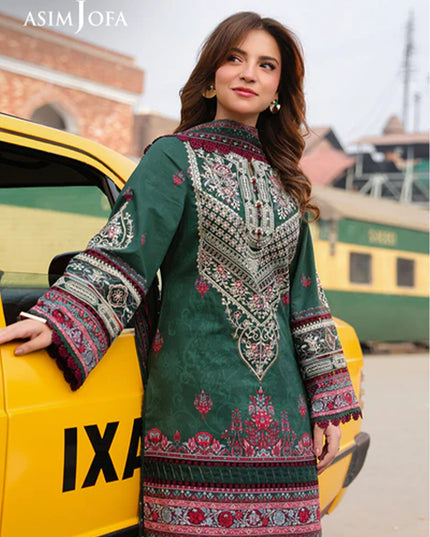 Fancy Embroidered Lawn With Chiffon Dupatta