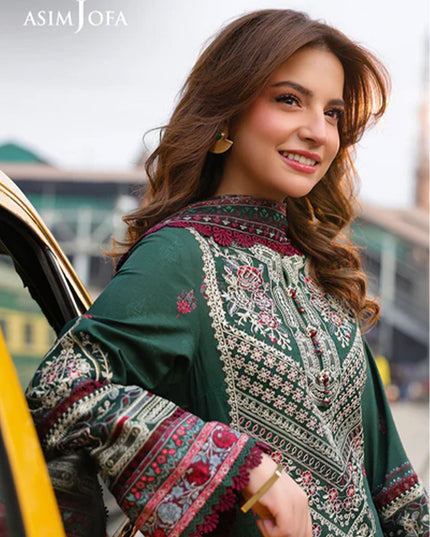 Fancy Embroidered Lawn With Chiffon Dupatta