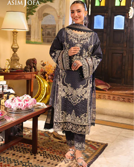 Fancy Embroidered Lawn With Chiffon Dupatta