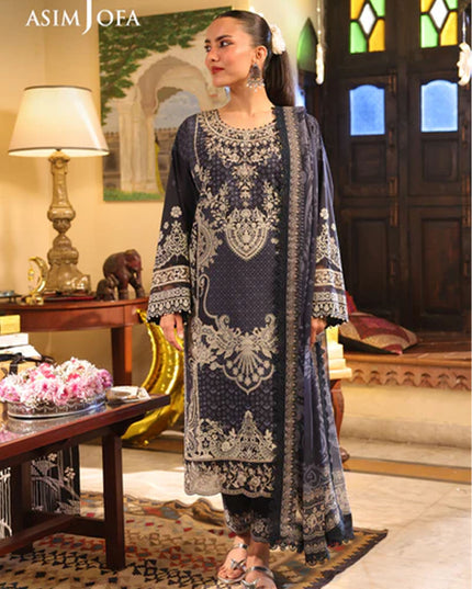 Fancy Embroidered Lawn With Chiffon Dupatta