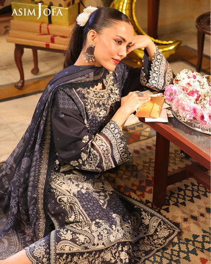 Fancy Embroidered Lawn With Chiffon Dupatta