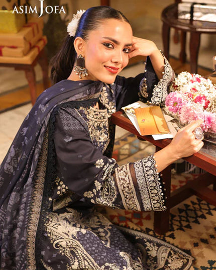 Fancy Embroidered Lawn With Chiffon Dupatta