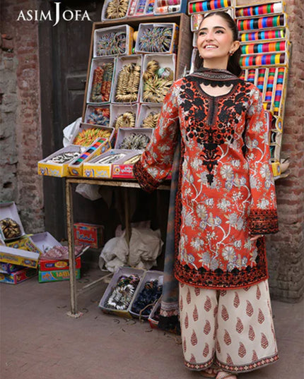 Fancy Embroidered Lawn With Chiffon Dupatta