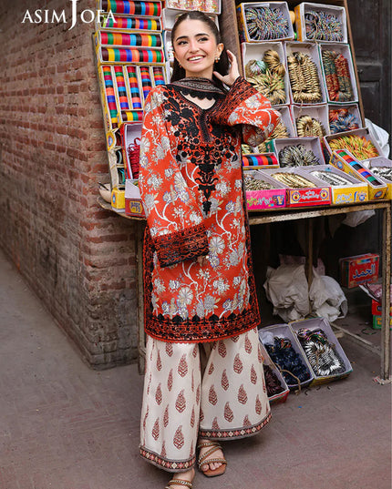 Fancy Embroidered Lawn With Chiffon Dupatta