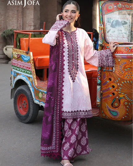 Fancy Embroidered Lawn With Chiffon Dupatta