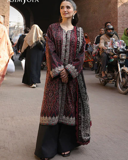 Fancy Embroidered Lawn With Chiffon Dupatta