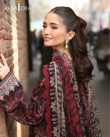 Fancy Embroidered Lawn With Chiffon Dupatta