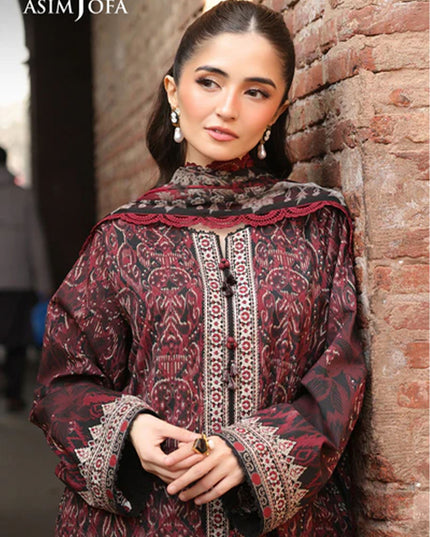 Fancy Embroidered Lawn With Chiffon Dupatta