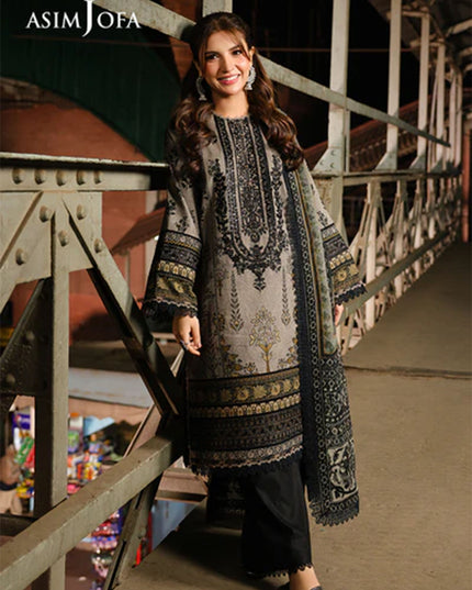 Fancy Embroidered Lawn With Chiffon Dupatta