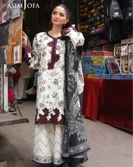 Fancy Embroidered Lawn With Chiffon Dupatta