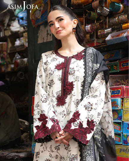 Fancy Embroidered Lawn With Chiffon Dupatta