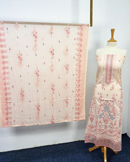 Fancy Embroidered Lawn With Chikankari Cutwork
