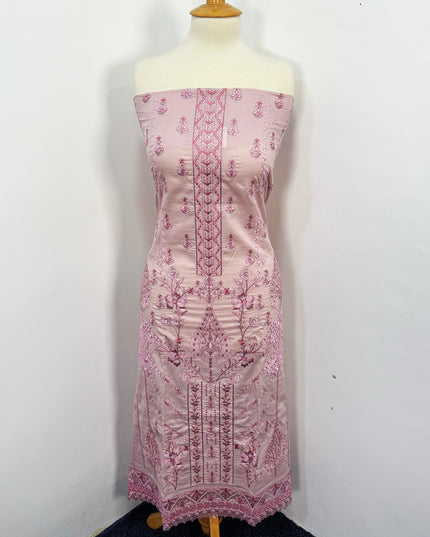 Fancy Exclusive Embroidered Lawn With Organza Patches & Chiffon Dupatta