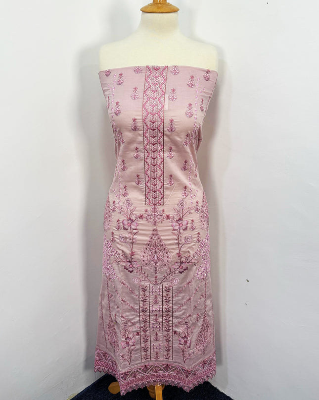Fancy Exclusive Embroidered Lawn With Organza Patches & Chiffon Dupatta