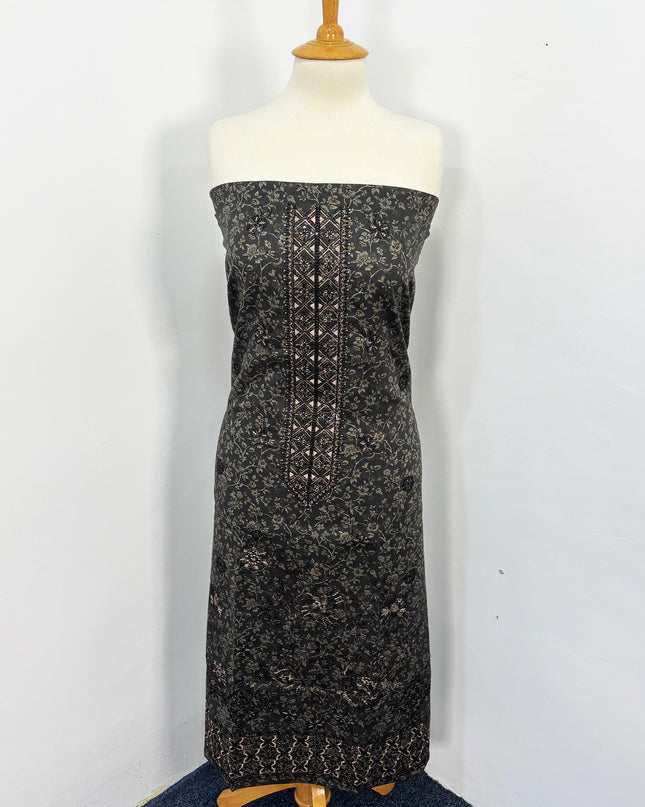 Fancy Printed Lawn With Embroidered + Chikankari Work & Chiffon Dupatta