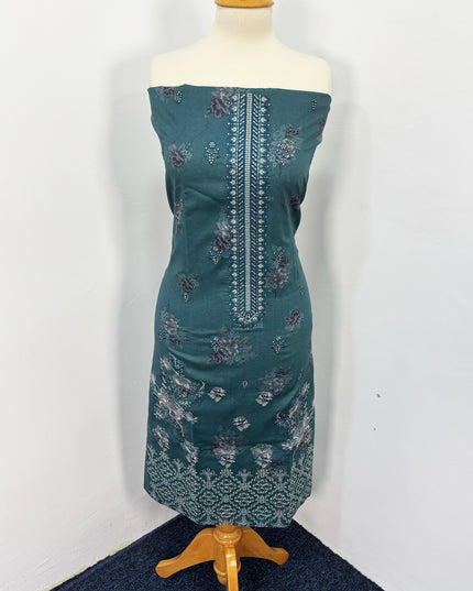 Fancy Printed Lawn With Embroidered + Chikankari Work & Chiffon Dupatta