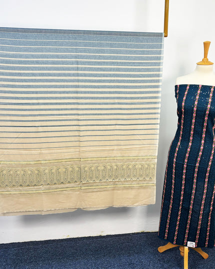 Fancy Embroidered Lawn Full Jaal Work With Banarasi Dupatta