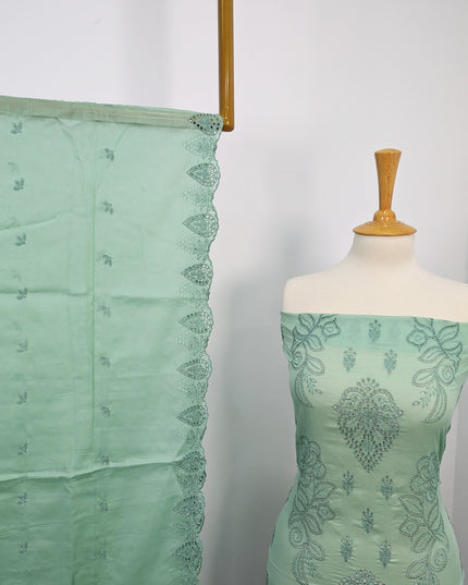 Fancy Lawn With Embroidered + Chikankari Work