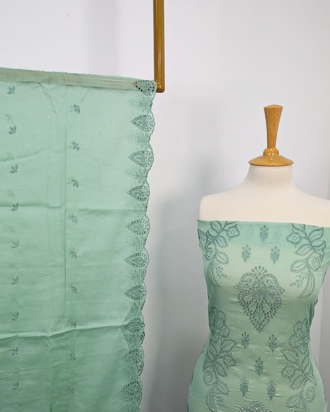 Fancy Lawn With Embroidered + Chikankari Work