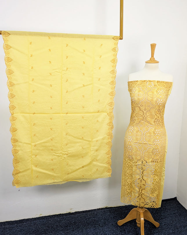Fancy Lawn With Embroidered + Chikankari Work