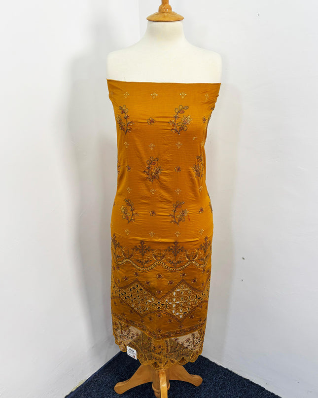 Fancy Embroidered Lawn With Chikankari Cutwork