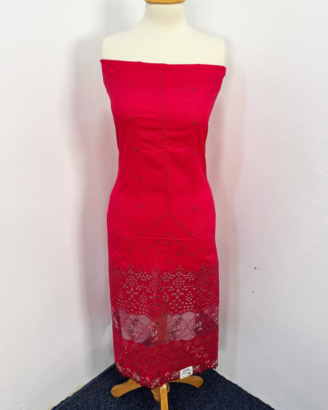 Fancy Embroidered Lawn With Chikankari Cutwork