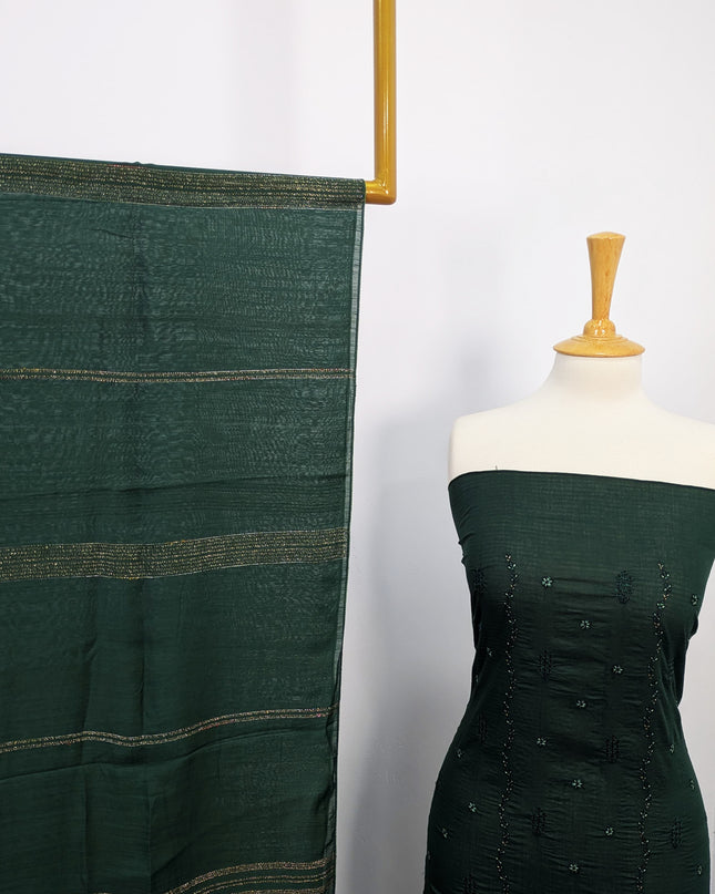 Fancy Embroidered Lawn With Chikankari Cutwork