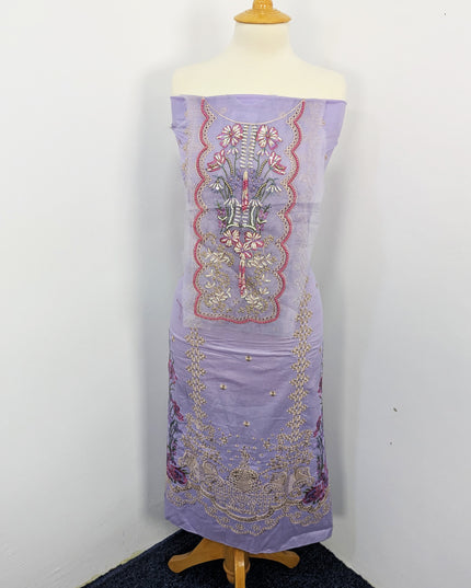 Fancy Embroidered Lawn With Khaadi Net Dupatta