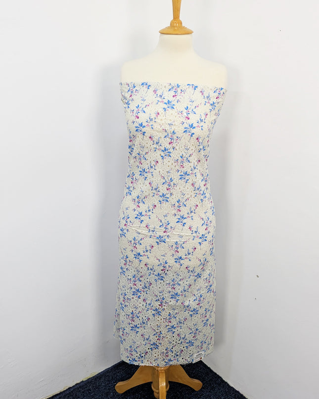 Fancy Printed Lawn With Chikankari Work & Chiffon Dupatta
