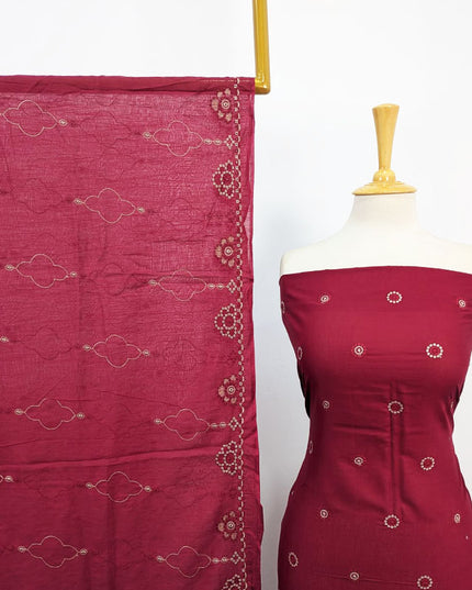 Fancy Lawn with Chikankari Slub Work 3Pc Unstitched