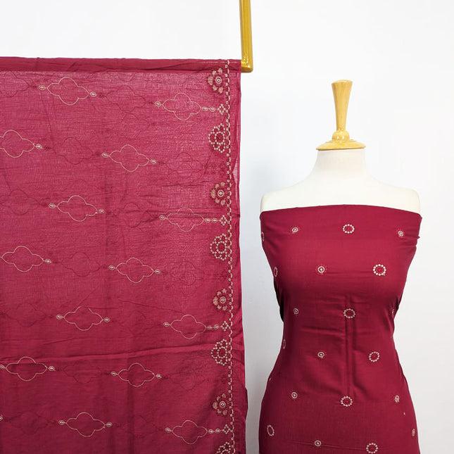 Fancy Lawn with Chikankari Slub Work 3Pc Unstitched