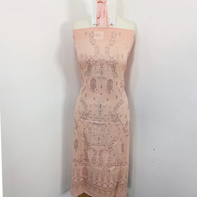 Heavy Embroidered Lawn With Aplic Pallu Dupatta 3PC Unstitched