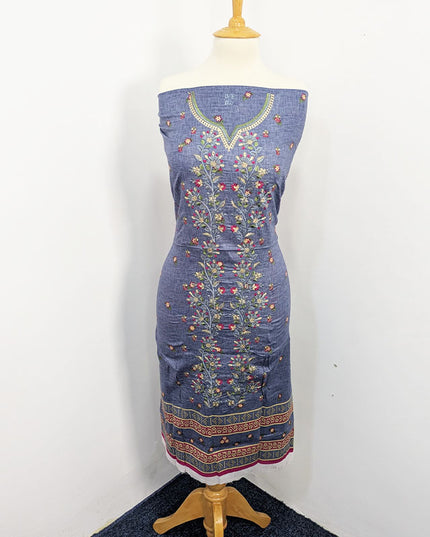 Fancy Embroidered + Printed Lawn