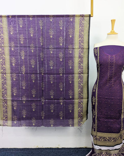 Fancy Embroidered + Printed Lawn 3Pc Unstitched