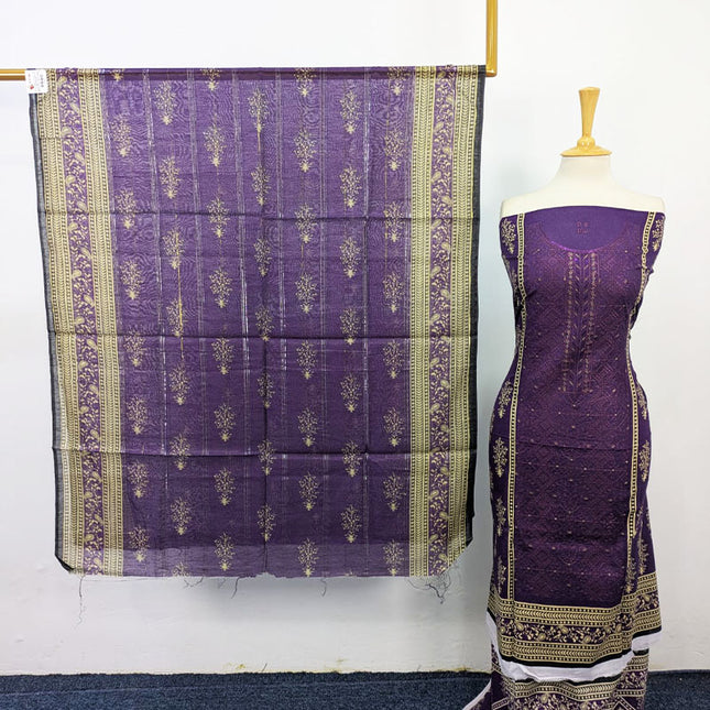 Fancy Embroidered + Printed Lawn 3Pc Unstitched