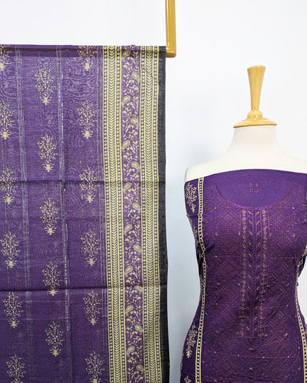 Fancy Embroidered + Printed Lawn 3Pc Unstitched