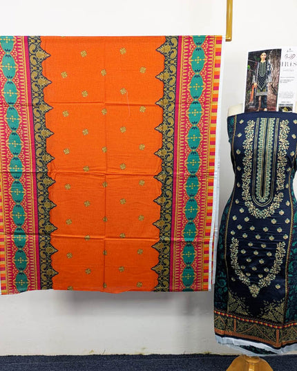 Fancy Embroidered + Printed Lawn 3Pc Unstitched