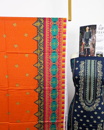 Fancy Embroidered + Printed Lawn 3Pc Unstitched